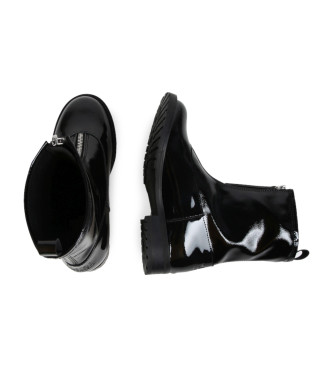 Karl Lagerfeld Bottines en cuir noir