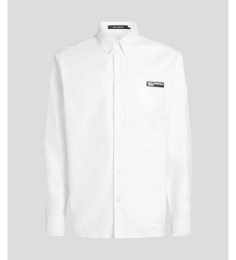 Karl Lagerfeld Chemise en popeline blanche