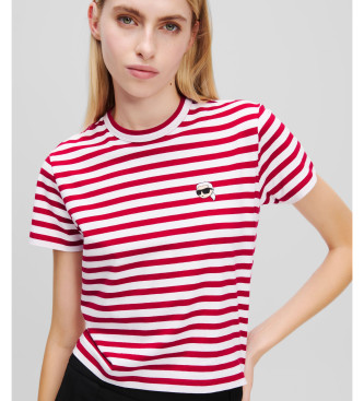 Karl Lagerfeld Gestreept T-shirt wit, rood