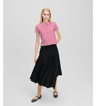 Karl Lagerfeld Striped T-shirt white, red