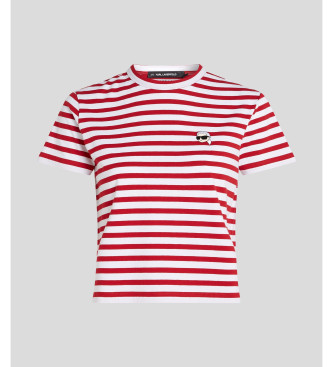 Karl Lagerfeld Camiseta a rayas blanco, rojo