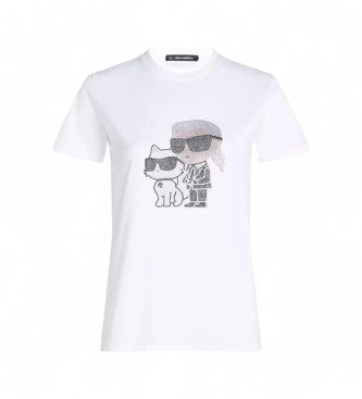 Karl Lagerfeld Basic T-shirt Karl logo vit