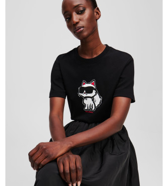 Karl Lagerfeld T-shirt Choupette noir