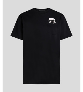 Karl Lagerfeld T-shirt with black rhinestones