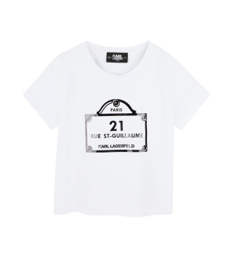 Karl Lagerfeld Kurzarm-T-Shirt wei