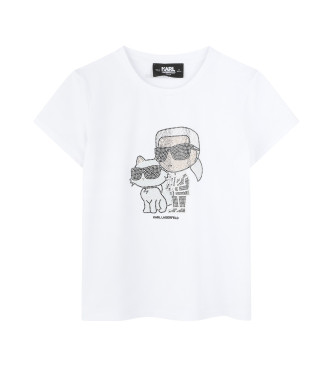 Karl Lagerfeld Kurzarm-T-Shirt wei