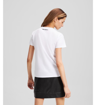 Karl Lagerfeld Karl Ikon Rhinestones T-shirt white