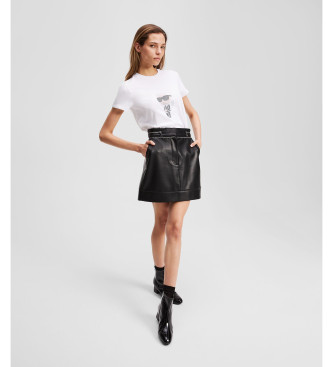 Karl Lagerfeld Karl Ikon Rhinestones T-shirt white