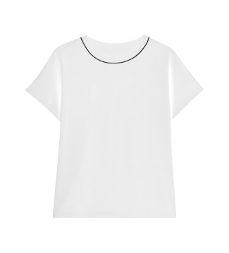 Karl Lagerfeld T-shirt drapeada com logtipo branco