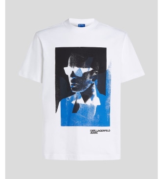 Karl Lagerfeld T-shirt con stampa Karl in bianco