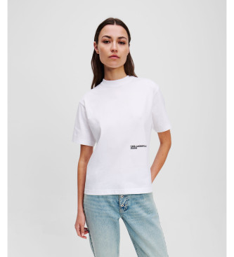Karl Lagerfeld Maglietta con fiore bianco