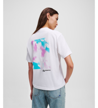 Karl Lagerfeld Maglietta con fiore bianco