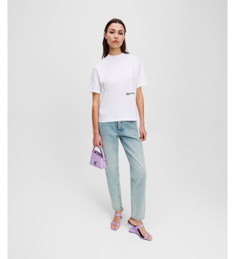 Karl Lagerfeld Maglietta con fiore bianco
