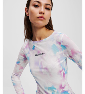 Karl Lagerfeld Maglietta floreale bianca