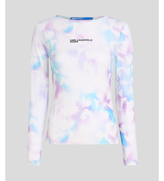 Karl Lagerfeld Maglietta floreale bianca