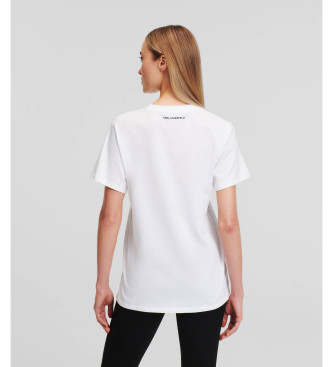 Karl Lagerfeld Maglietta con fiore bianco
