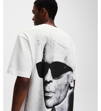 Karl Lagerfeld T-shirt z białą ilustracją