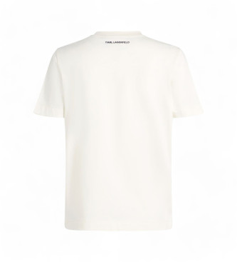 Karl Lagerfeld Hvid T-shirt med logo