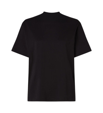 Karl Lagerfeld T-shirt com logtipo preto