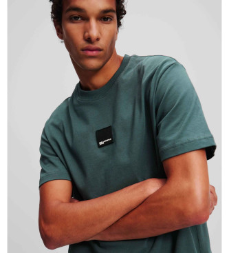 Karl Lagerfeld Green logo T-shirt
