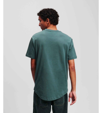 Karl Lagerfeld Green logo T-shirt