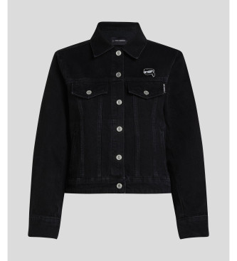 Karl Lagerfeld Veste en jean ikon noir