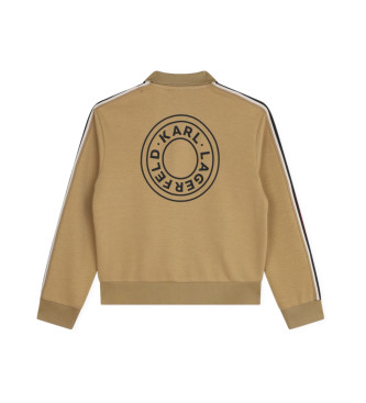 Karl Lagerfeld Cardigan da jogging marrone