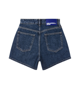 Karl Lagerfeld Jupe pantalon en denim bleu