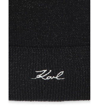 Karl Lagerfeld Schwarze Strickmtze