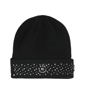 Karl Lagerfeld Black knitted hat