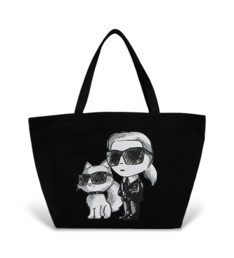 Karl Lagerfeld Ikon shopper tas zwart