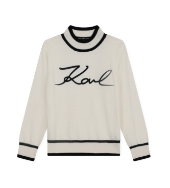 Karl Lagerfeld Slightly beige collared jumper