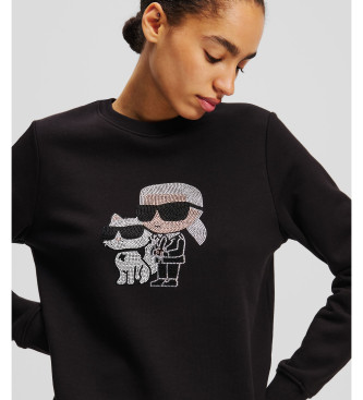 Karl Lagerfeld Maglione nero con logo Karl