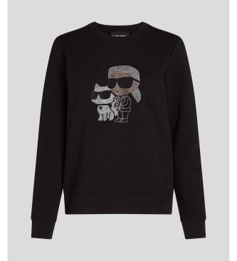 Karl Lagerfeld Maglione nero con logo Karl