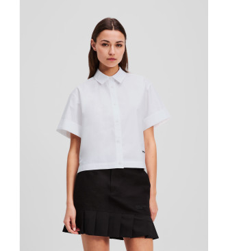 Karl Lagerfeld Chemise en popeline blanche