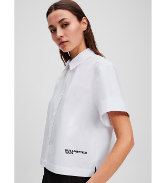 Karl Lagerfeld Chemise en popeline blanche