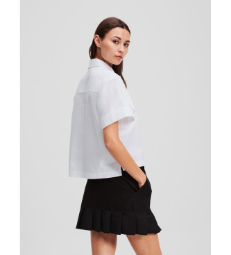 Karl Lagerfeld Chemise en popeline blanche