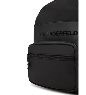 Karl Lagerfeld Canvas Rucksack schwarz