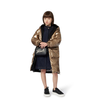 Karl Lagerfeld Parka reversibile in oro