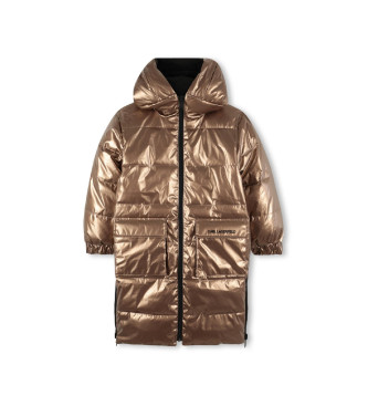 Karl Lagerfeld Parka reversibile in oro