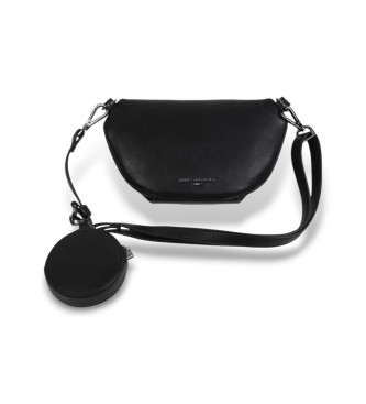 Karl Lagerfeld Black plain knitted bum bag
