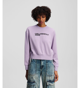 Karl Lagerfeld Essential Sweatshirt with Logo lilac