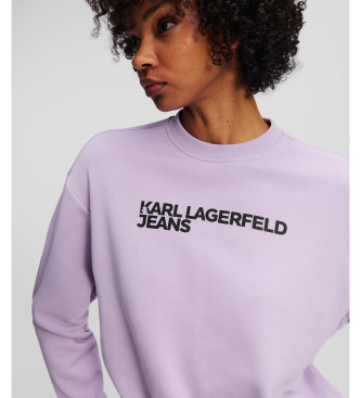 Karl Lagerfeld Essential Sweatshirt with Logo lilac