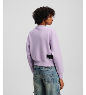 Karl Lagerfeld Essential Sweatshirt with Logo lilac