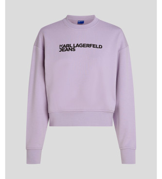 Karl Lagerfeld Essential Sweatshirt with Logo lilac