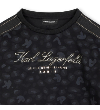 Karl Lagerfeld Felpa nera del marchio