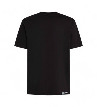 Karl Lagerfeld Logo-T-Shirt schwarz