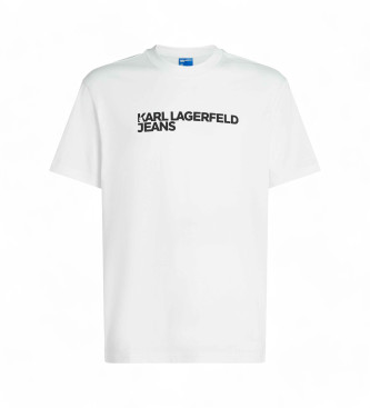 Karl Lagerfeld Weies Logo-T-Shirt