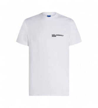 Karl Lagerfeld Camiseta logotipo blanco