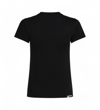 Karl Lagerfeld Basic-T-Shirt schwarz